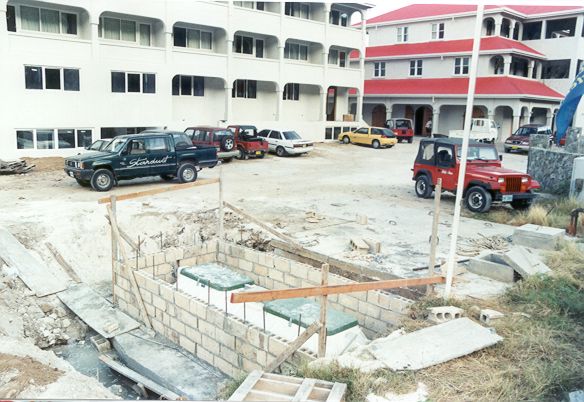 Construction at Hodge's Creek Marina by Caribbean Basin Enterprises