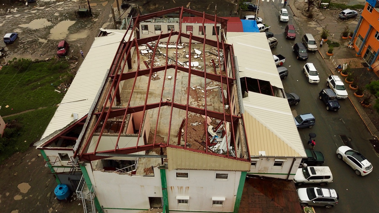 island block corporation damaged building tortola bvi