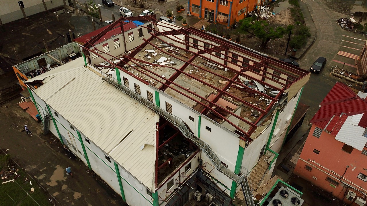 island block corporation damaged building tortola bvi