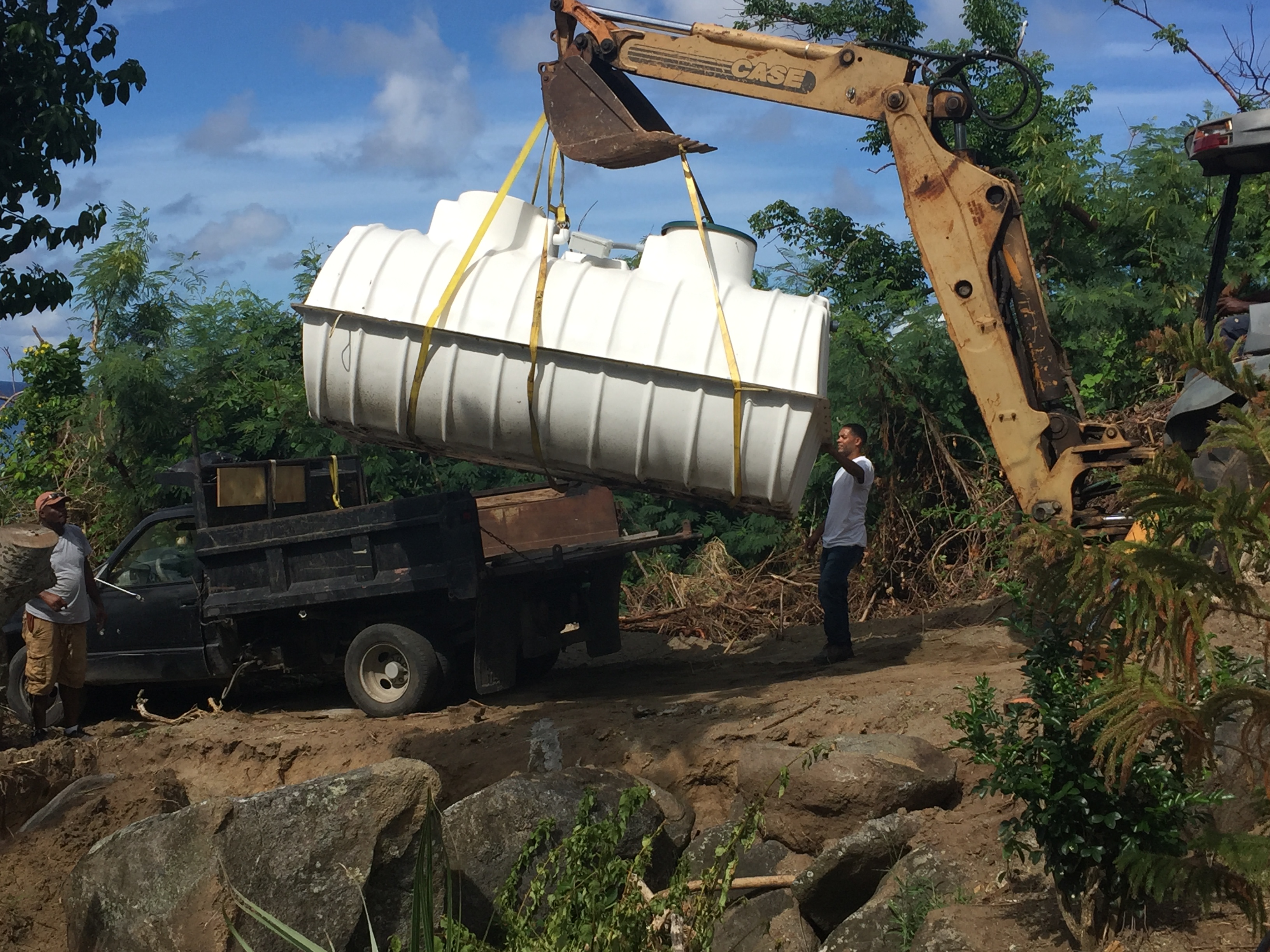 loading waste water in tortola bvi